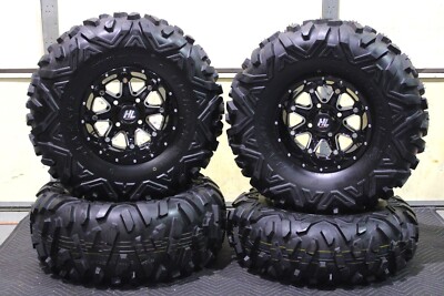 KAWASAKI BRUTE FORCE 750 27'' BIGHORN RADIAL ATV TIRE HL4 WHEEL KIT 1CA M917 M918