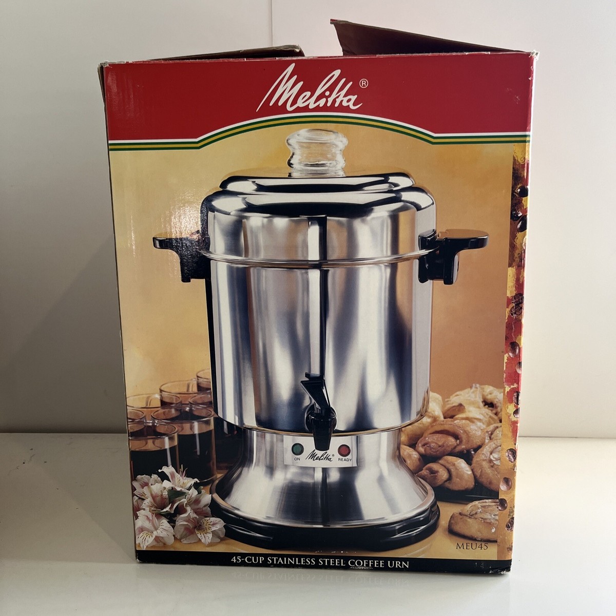 Melitta Catering 45 Cup Stainless Steel Coffee Urn Percolator