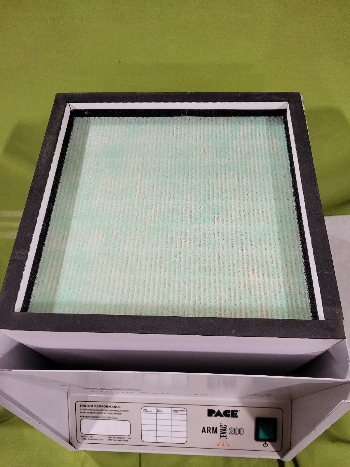 PACE ARMEVAC 200 Fume Extraction Central Filtration Unit eBay