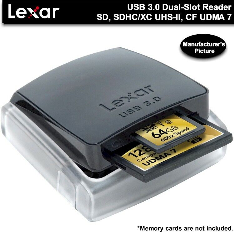 Lexar Professional USB 3.0 Dual-Slot SD/CF Reader *OPEN BOX!*