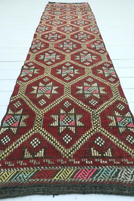 Hallway Rug, Vintage Turkish Carpet Runner, Aisle Rugs, Stairs Long Rug 30''x122''