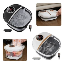Collapsible Foot Spa Massager with Heat,Remote,Pedicure Foot Bath Spa Tub Soaker