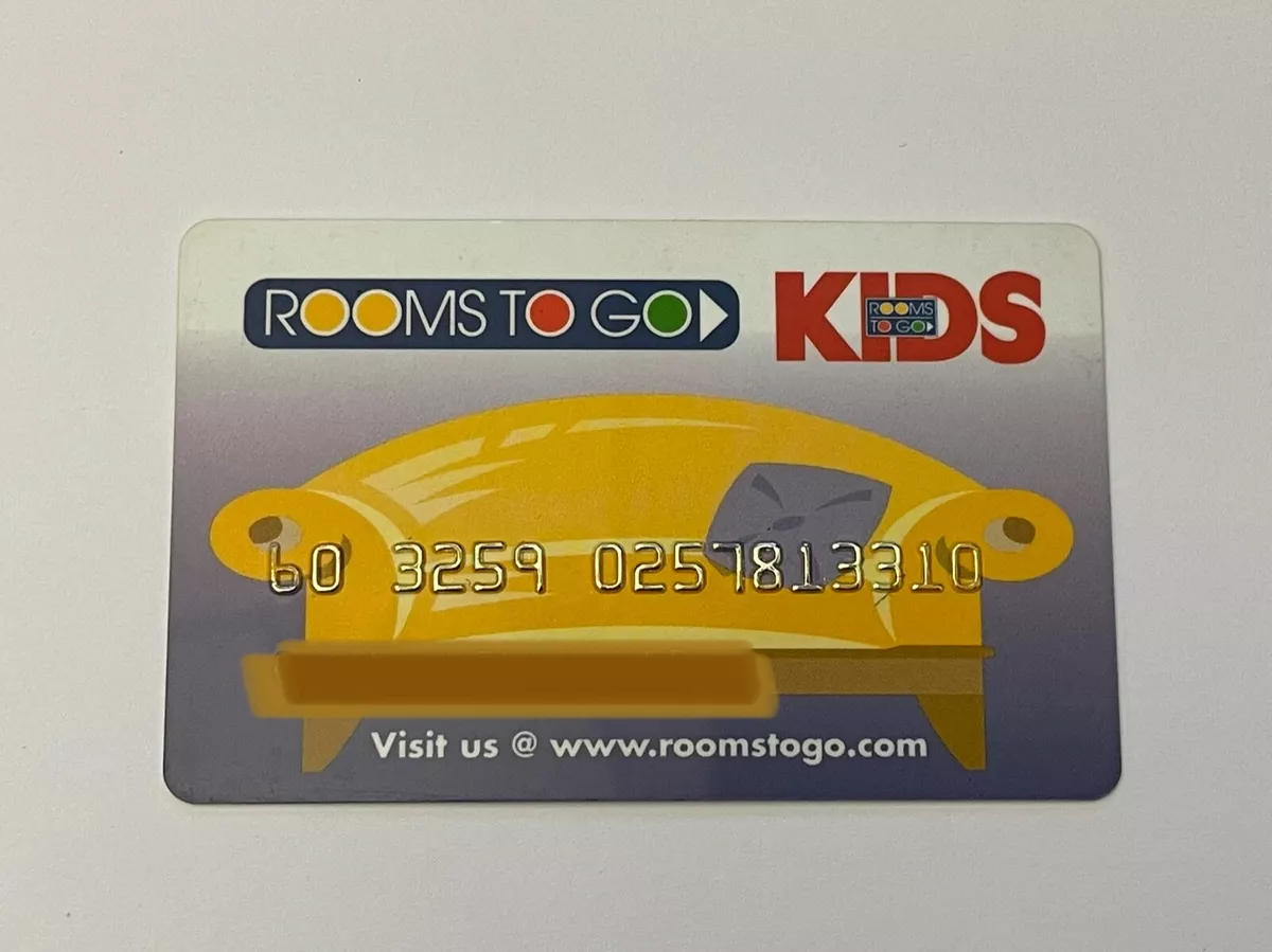 ROOMS TO GO Credit Card ~ Unsigned ~ CLOSED ACCOUNT