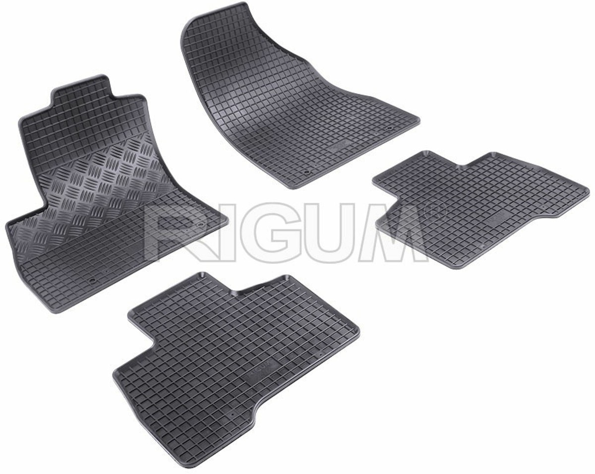 Tapis Sur Mesure MTM SP-890 Pour Citroen Nemo / Fiat Fiorino III / Peugeot Bipper - Velour Noir