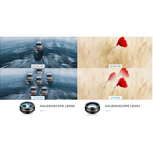 Kit objectif caméra téléphone portable 10 en 1 universel à clipser pour iPhone Android - Photo 14 sur 18