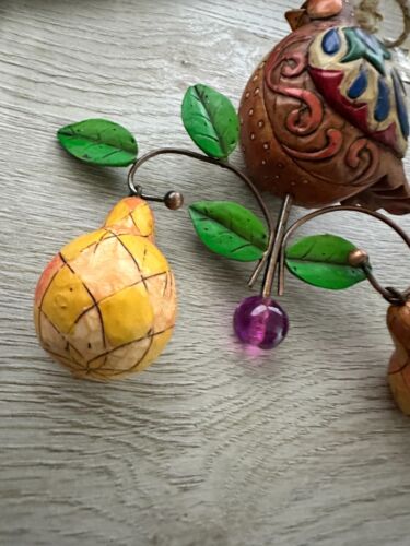 Partridge Pear Tree Jim Shore Ornament 12 Days of Christmas 2005 Enesco Vintage - Picture 6 of 6