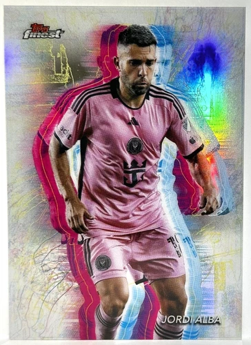 JORDI ALBA HOLOGLOW 2024 Topps FINEST MLS SOCCER INTER MIAMI 🔥🔥