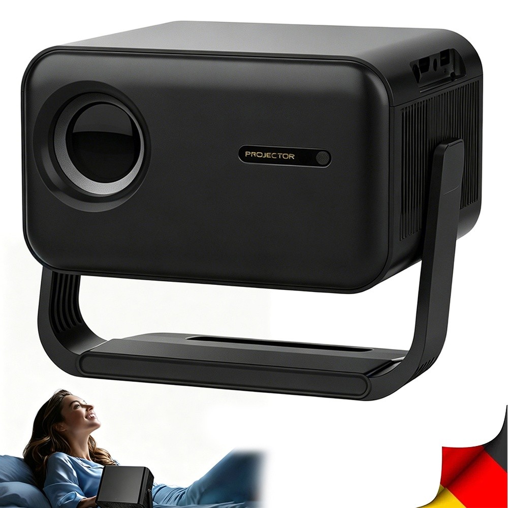 Proiettore Smart Mini Proiettore 1080p, con Wifi Android Smart TV Home Cinema 650 ANSI