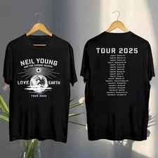 Neil Young Love Earth Tour Merch Tour 2025 T-Shirt Reprint