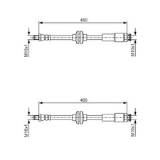 Flexible de frein Fiat PUNTO EVO