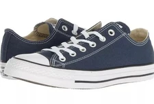 Converse All Star Chuck Taylor Navy Low Top Sneakers 8 Men/10 Women