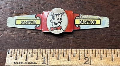 Dagwood Tin Litho Ring, flat, Post's Toasties Cornflakes, 1949
