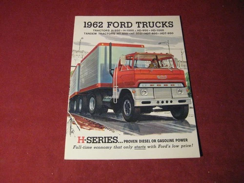 1962 Ford H HD HDT HT Truck Rig Semi Sales Brochure Booklet Catalog Old Original