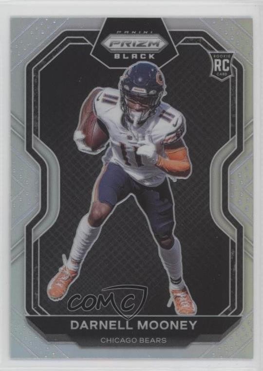 2020 Panini Chronicles Prizm Black Silver Darnell Mooney #PB-22 Rookie RC sq1