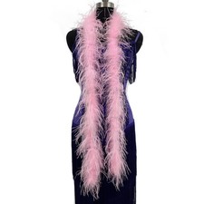 2 Yards 30g Fluffy Marabou Ostrich Feather Trim for DIY Craft Sewing Trim Hom...
