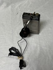 Vintage GE General Electric AM/FM Radio Stereo tested, with headphones Portable