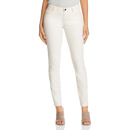 Lafayette 148 New York Womens Mercer Ivory Colored Skinny Jeans 2 BHFO 5782