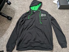 One Piece Zoro Felpa con Cappuccio Uomo XL Nero Cappello di Paglia Crew Full Zip Felpa