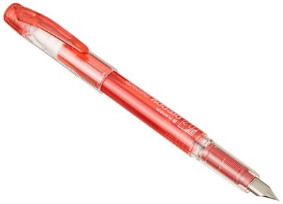 Extra Fine Fountain Pen 0.2mm Red Ink Writing Pen Smooth Flow