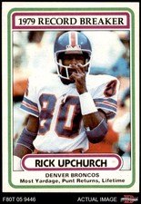 1980 Topps #5 Rick Upchurch Record Breaker Broncos Minnesota 8 - NM/MT