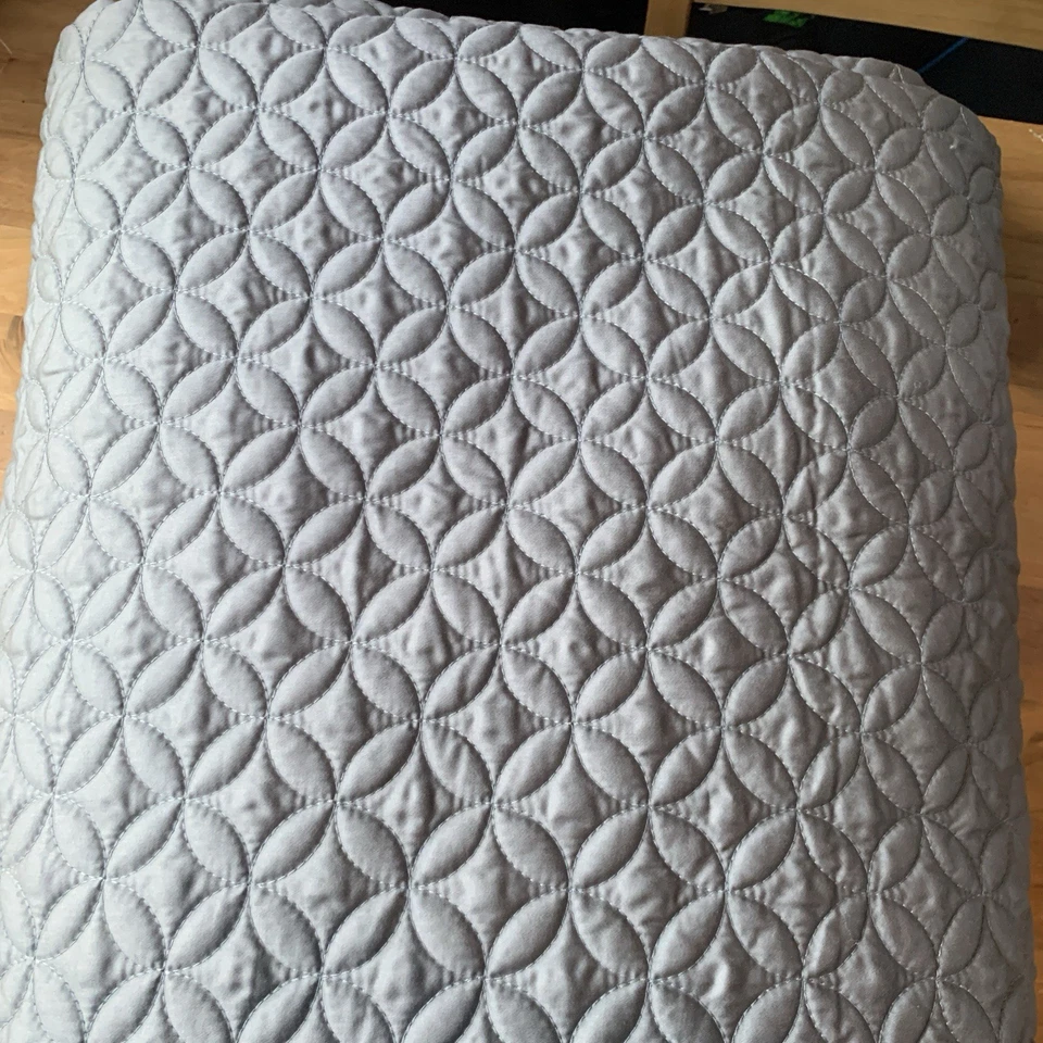 Manta Edredón Doble Acurrucado Golf Azul Meridiano Satén Algodón 400 Hilos Foto 2 de 4