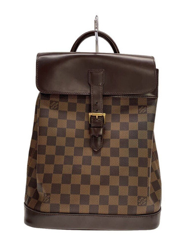 LOUIS VUITTON backpack Soho Damier Ebene Brown PVC Used