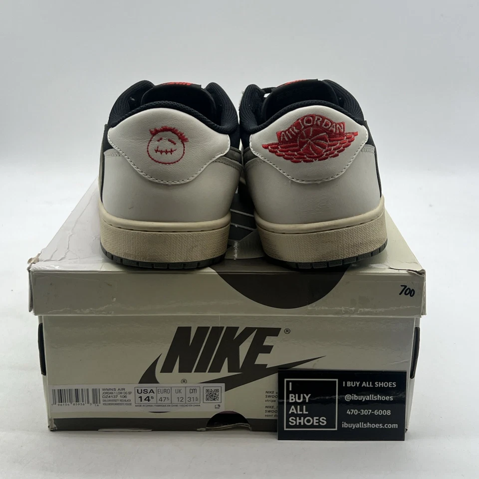 Talla 14.5 - Air Jordan 1 Retro OG x Travis Scott Low Olive W (DZ4137-106) Foto 3 de 4