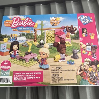 Mega Construx Barbie Tierpflegestation Spielset Alter 4+ BRANDNEU 97 TEILE