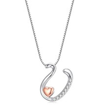 Initial Necklaces for Women Trendy 14K Gold Plated Initial Necklace for Teen Gir