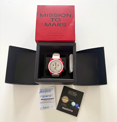 OMEGA x Swatch MoonSwatch Mission to Mars Bioceramic Quartz 42mm SO33R100
