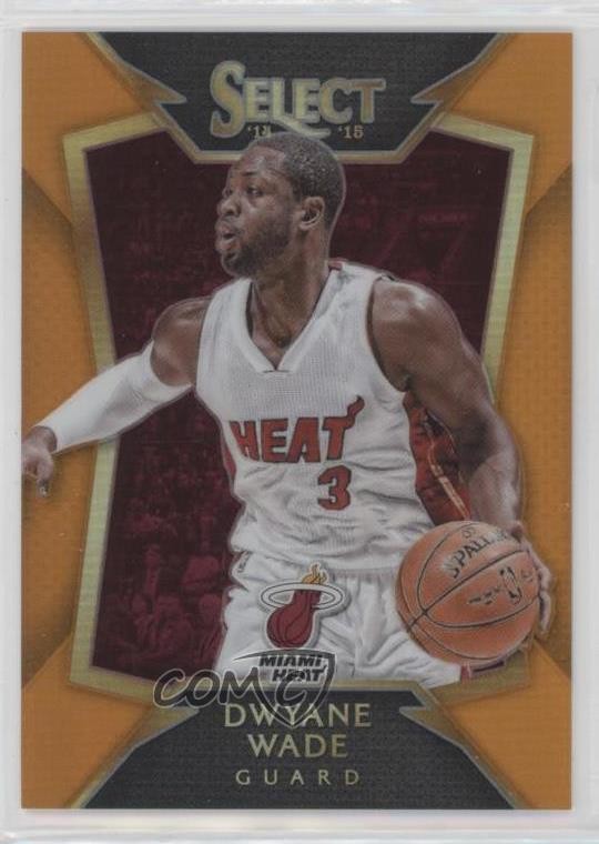2014-15 Panini Select Concourse Orange Prizm 55/60 Dwyane Wade #2 HOF m1f