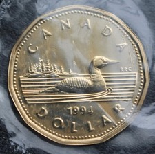 1994 CANADA $1 DOLLAR LOONIE PROOFLIKE Sealed - Elizabeth II - UNC