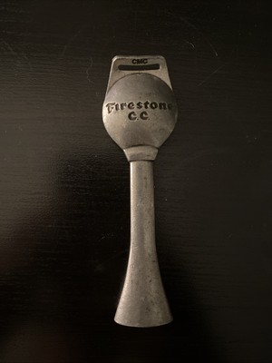 Vintage Antique Golf Firestone Country Club Advertising Watch Fin Key Chain