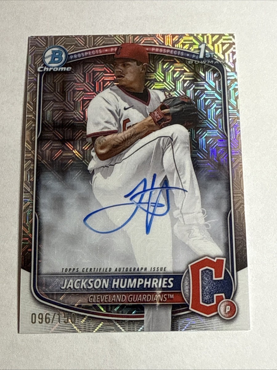 2025 1st Bowman Chrome HTA Choice Refractor Jackson Humphries Auto