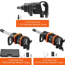Uimoso Air Impact Wrench Up to 2730ft-lbs/3160ft-lbs/5175ft-lbs Reverse Torque
