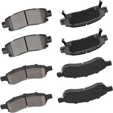 cciyu D1169 D883 Pastiglie freno anteriori posteriori in ceramica per Buick Enclave/Rainier, per