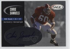 2000 SAGE Auto Silver /400 Chris Samuels #A40 Auto 1cx3