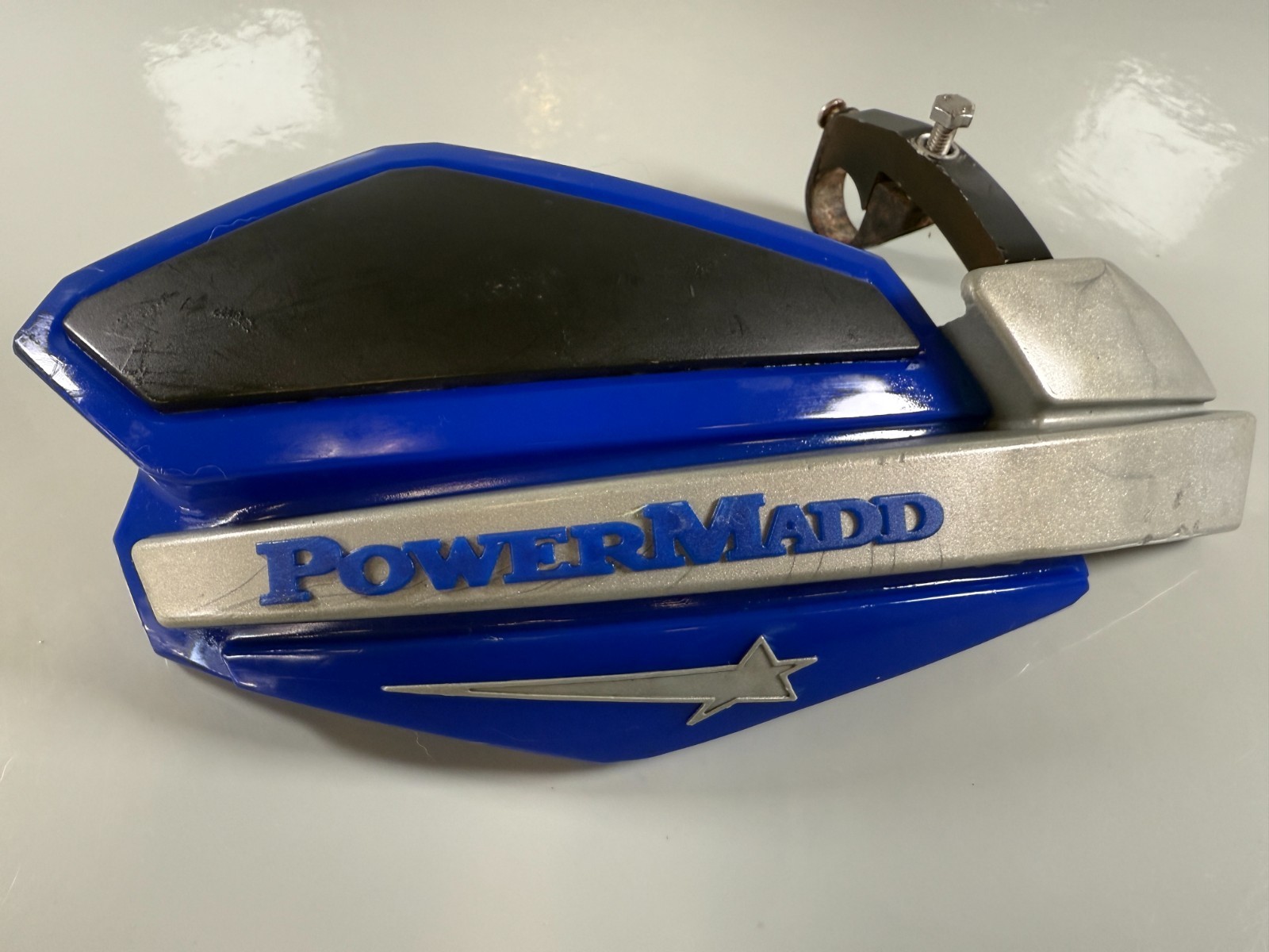 Powermadd Star Handgaurds with 7/8 Mount Kit Blue Silver MX ATV Roost Hand Guard