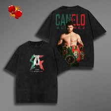 Retro BOXING CANELO ALVAREZ Double Printed Tee, Fighter Graphic