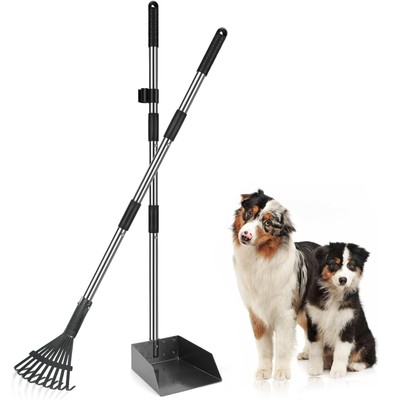 Paletta Raccogli Cacca Cani Pieghevole - Set Con Sacchetti E Portasacchetti, Verde, Manico Lungo - Foto 4