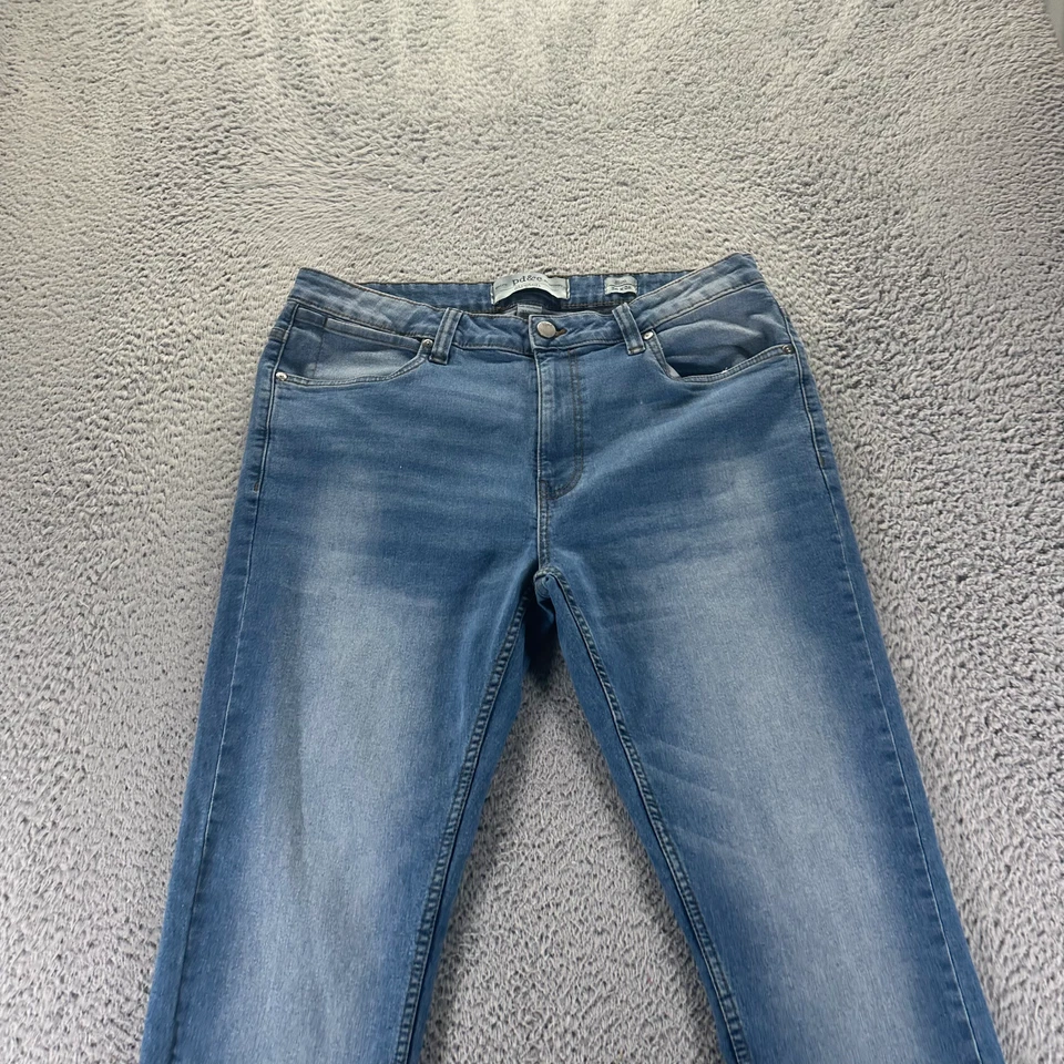 Мужские джинсы PD&C 36x32 синий хлопок джинсовая ткань прямой приталенный крой выцветшая эластичная рабочая одежда - Изображение 2 из 4