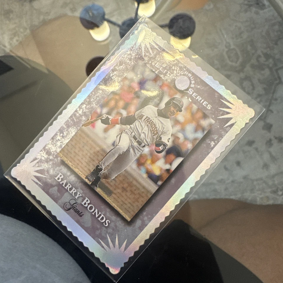 1995 Donruss Baseball DIECUT ELITE SERIES FOIL BARRY BONDS #d 6338/10000  - Image 4 of 4