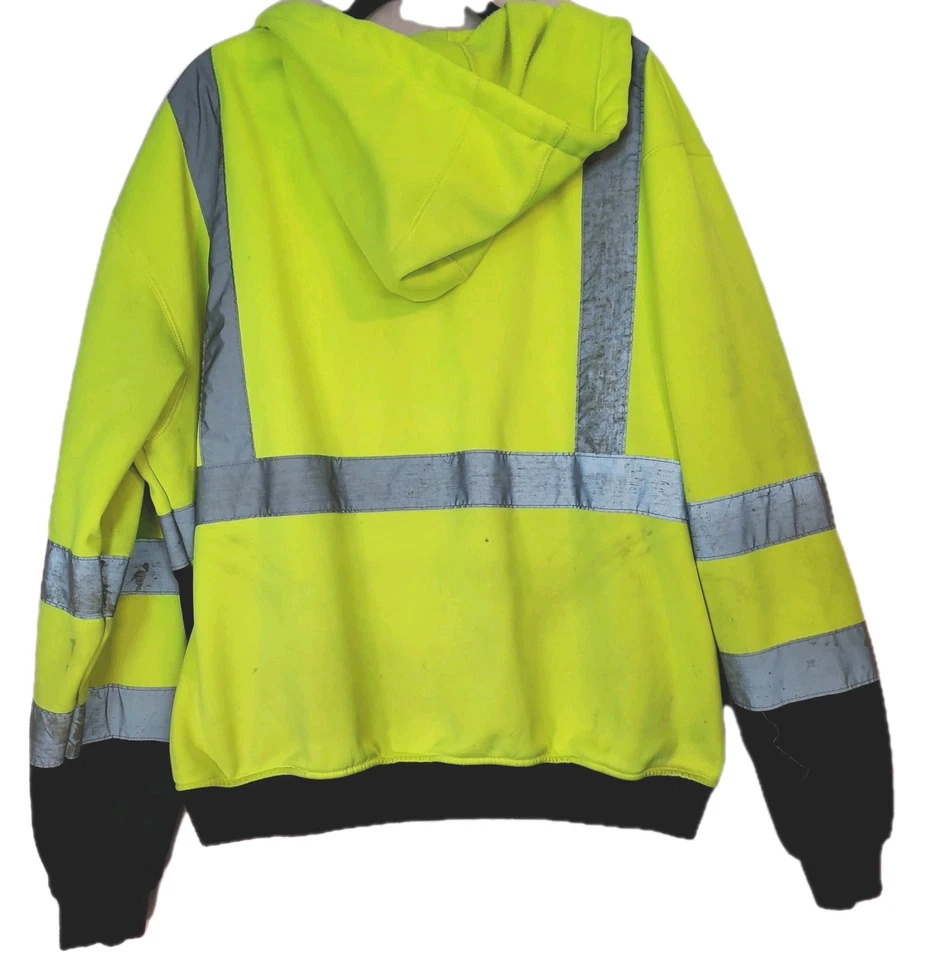 Kishigo 2X PPE Reflective High Visibility Hi-Vis Broken Zipper Spots & Stains - Image 2 of 3