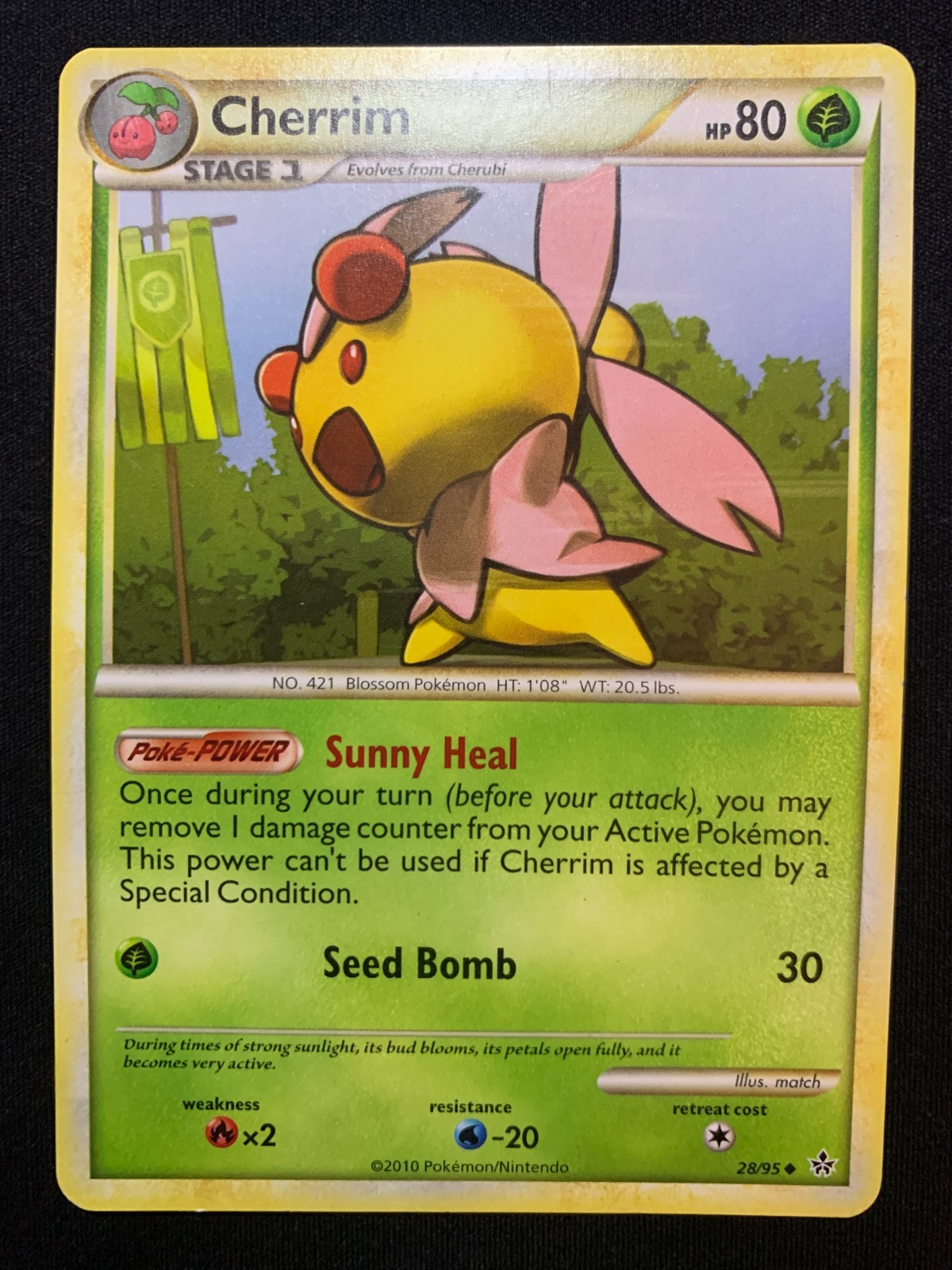 CHERRIM - 28/95 - UNLEASHED - POKEMON CARD - LP