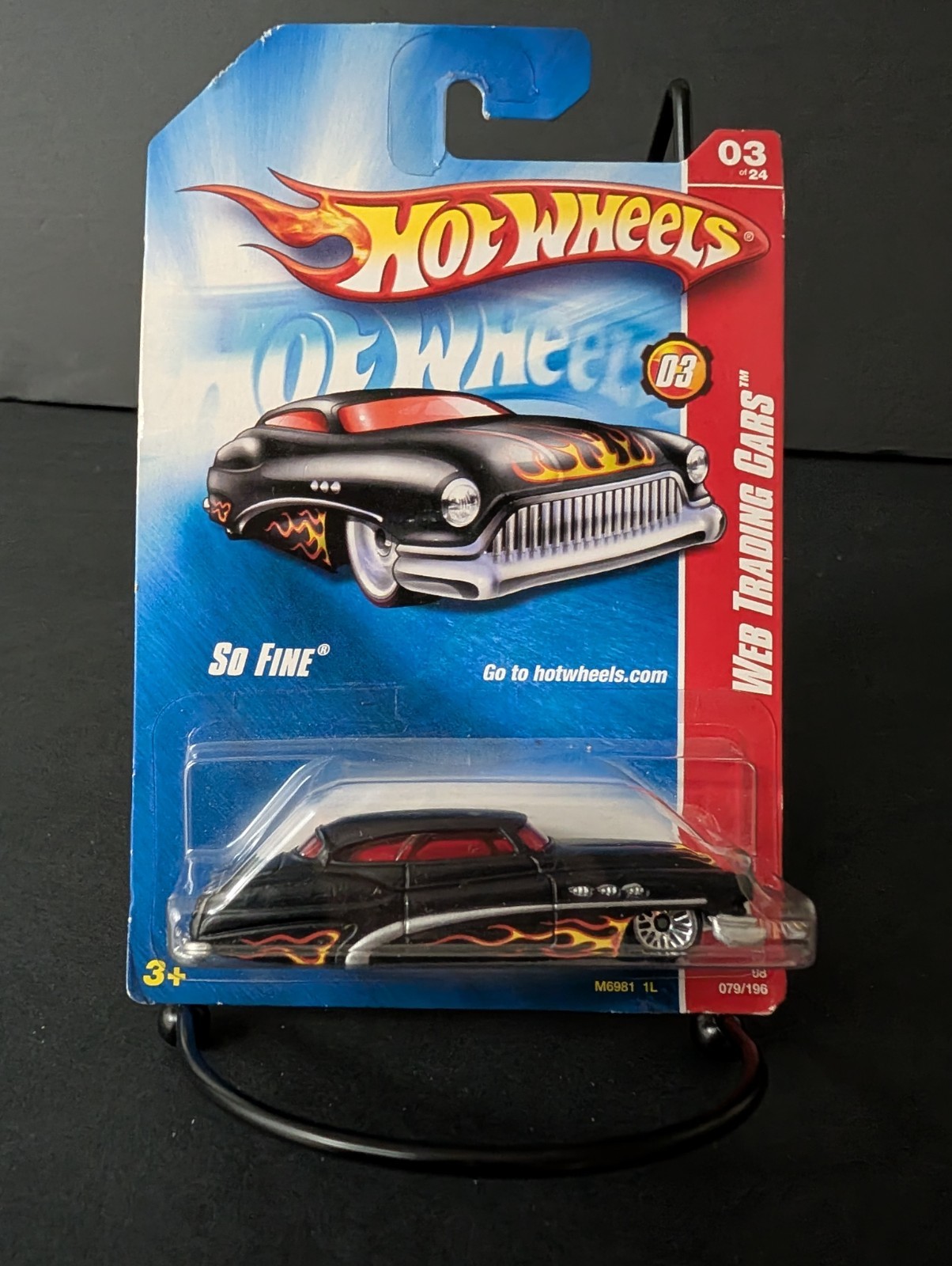 Hot Wheels So Fine 2008 #079/196 Web Trading Cars 03 of 24 black flames 1/64