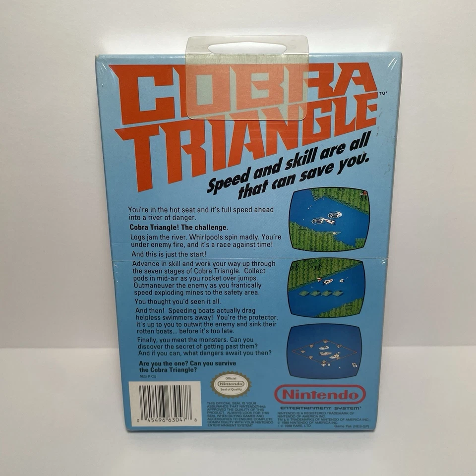 Cobra Triangle NES 1989 Factory Sealed Brand New | Rare HTF Nintendo W/ Hang Tab - Image 2 of 4