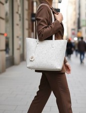 BORSA DA DONNA 4US CESRAE PACIOTTI SHOPPER OF WHITE 10275 A SPALLA E TRACOLLA