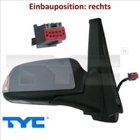 TYC 310-0255 AußEnspiegel Rechts Spiegel AußEn FüR Ford