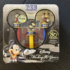 Disney Mickey Mouse Pez Set 80 Years Limited Edition Tin 2007 SEALED