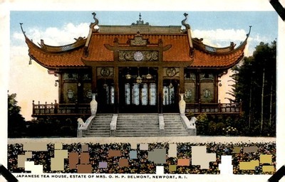 Japanese Tea House, Estate of Mrs. O. H. P. Belmont, Newport, R. I. Postcard